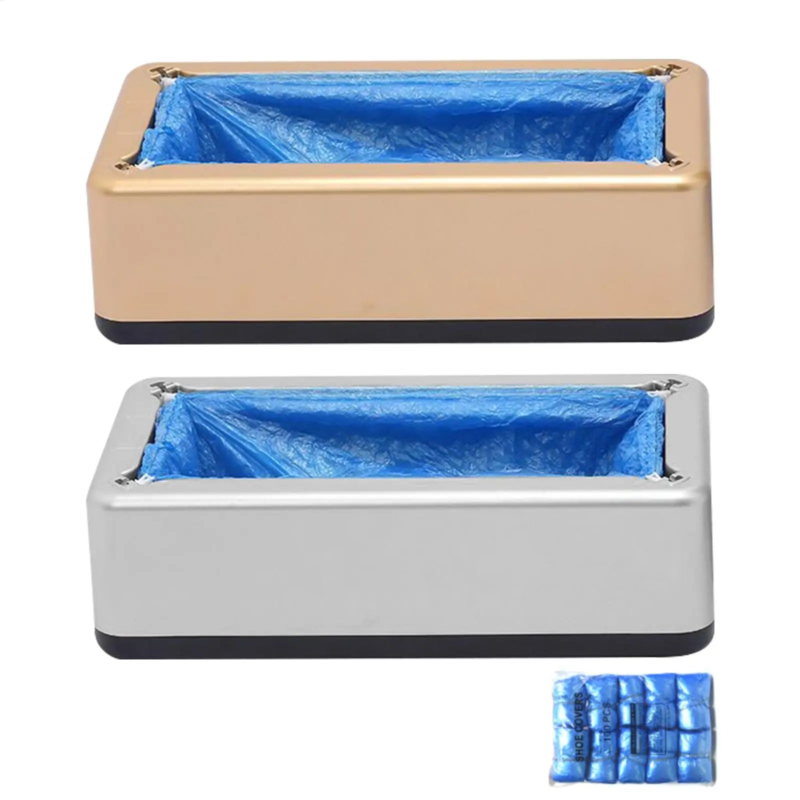 Automatic Shoe Cover Dispenser Machine with 100 Covers Non Slip Dustproof Disposable for Home Office Hospital Lab Entryway