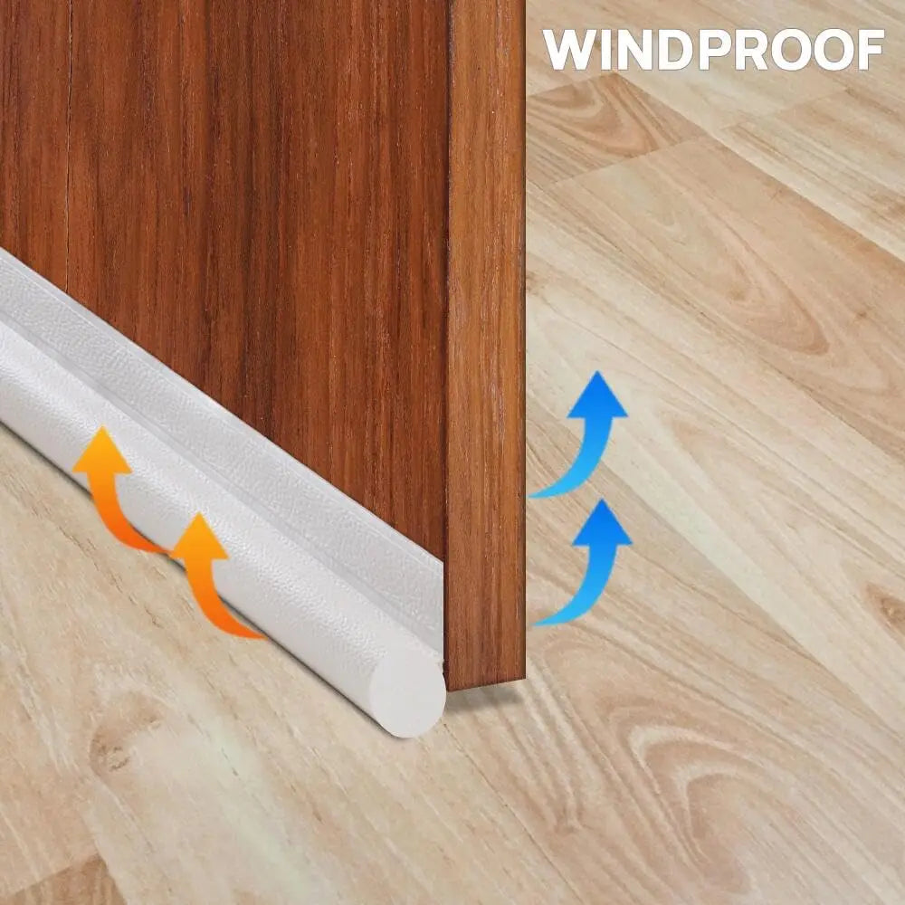 Door bottom sealing strip, windproof, noise-reducing, dust-proof, bedroom gap waterproof, insect-proof and soundproof strip