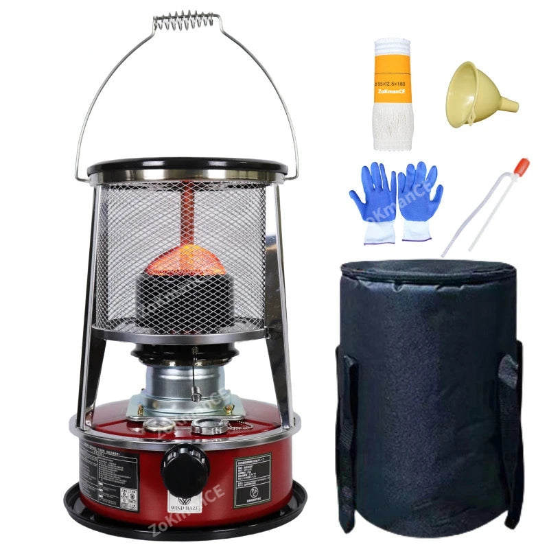 2 IN 1 Portable Kerosene Stove Heater 4.5L Kerosene Space Heater Outdoor Kerosene Heater for Camping  Fishing Hunting Cooking