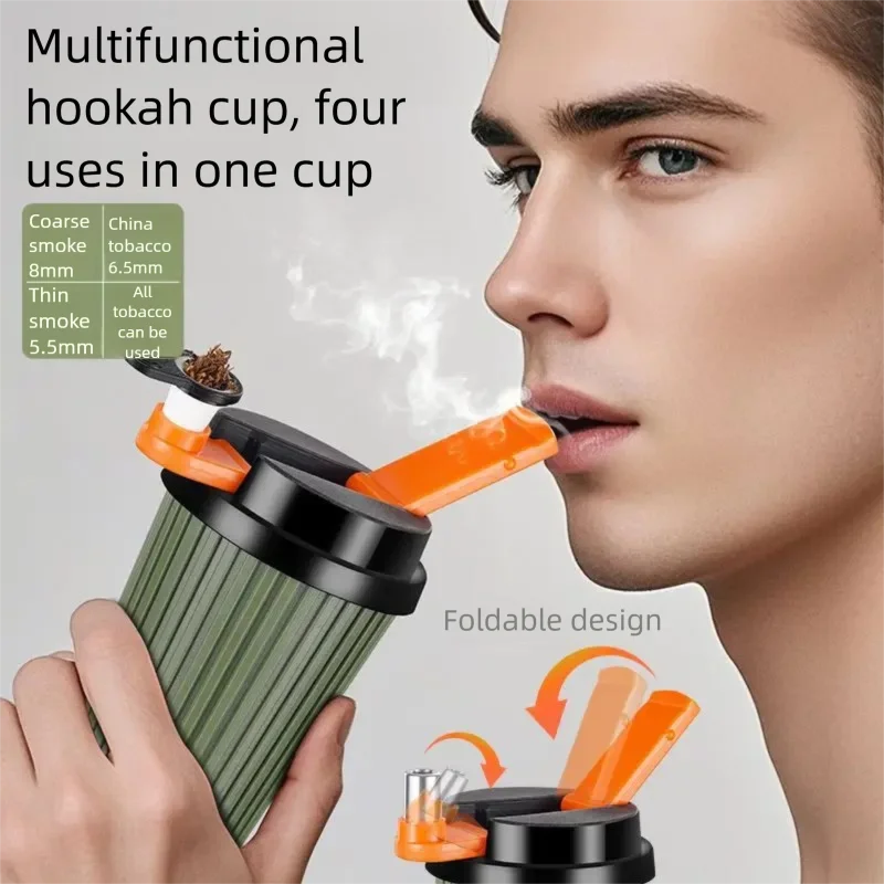 New Portable Coarse, Medium and Fine Four-purpose Filter, Washable Cigarette Cup and Pipe Holder