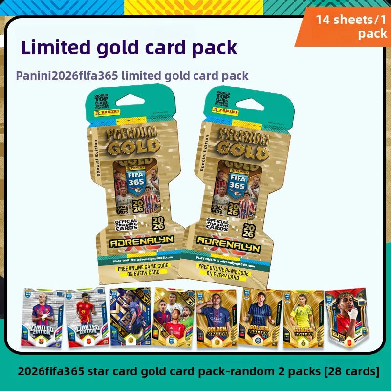 2026 Panini FIFA 365 Adrenalyn XL - Top Clubs Teams Players Collectible Trading Card Gift