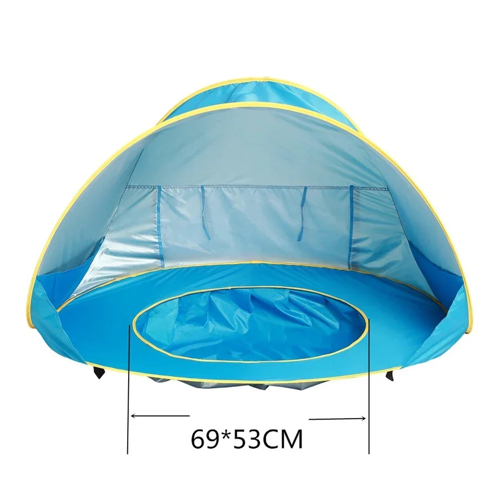 Baby beach tent Waterproof Sun Shelter UV-protecting Sunshelter with Pool Kid Outdoor Camping Sunshade Beach sunshelter UPF 50+