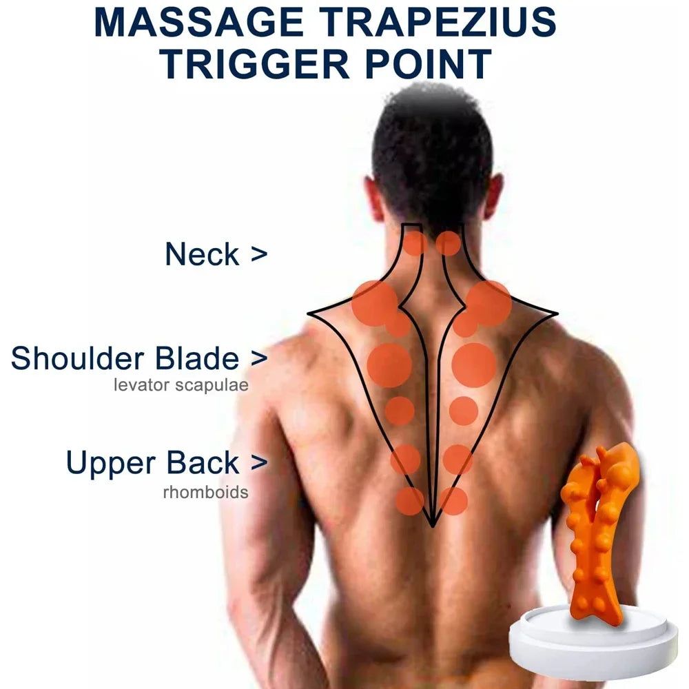 Cervical Traction Device Neck Massager for Cervical vertebra Shoulder Stretcher Trigger Point Massager Neck Acupressure Device