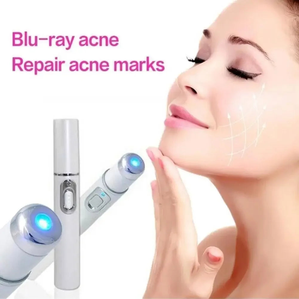 Blue Light Therapy Acne Laser Pen,LED Face Light Therapy For Scar Wrinkle Removal Treatment Device,Skin Care Beauty Appliances