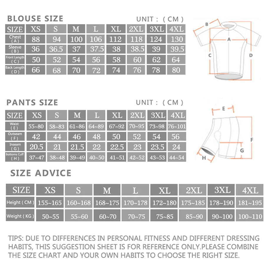 2026 Rvouei Team Cycling Jersey Set Summer Breathable Road Bicycle Suit Riding Uniform Bike MTB Clothing New Sports Cycling Kits
