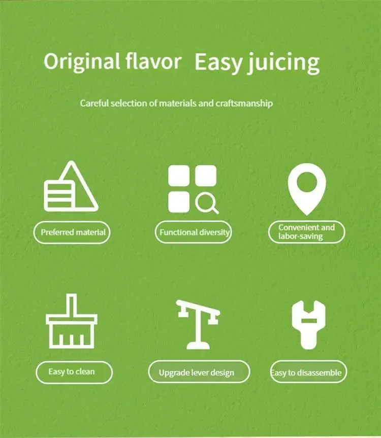 1pc Green Multifunctional Juicer Handheld Non-electric Lemon Squeezer Fruit Vegetable Small Juicer Manual Juicer