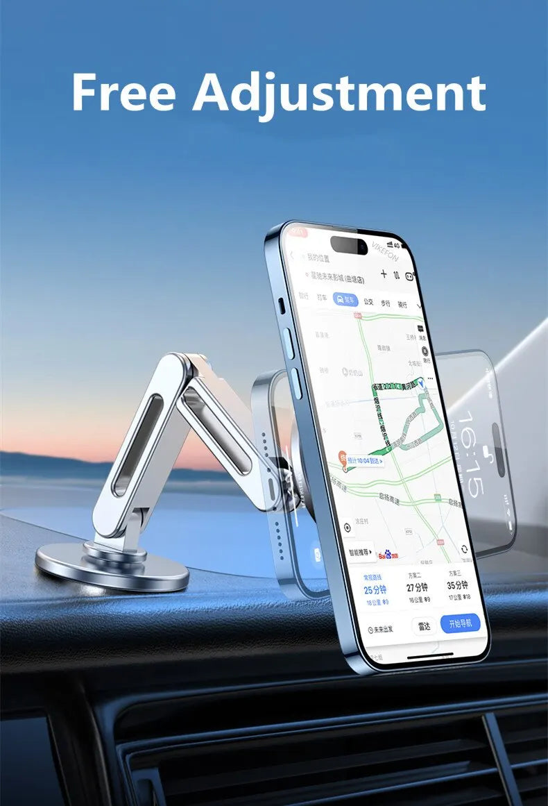 Magnetic Car Phone Holder Stand Magnet Car Mount Smartphone GPS Mobile Cell Support in Car Bracket for iPhone 15 Samsung Xiaomi