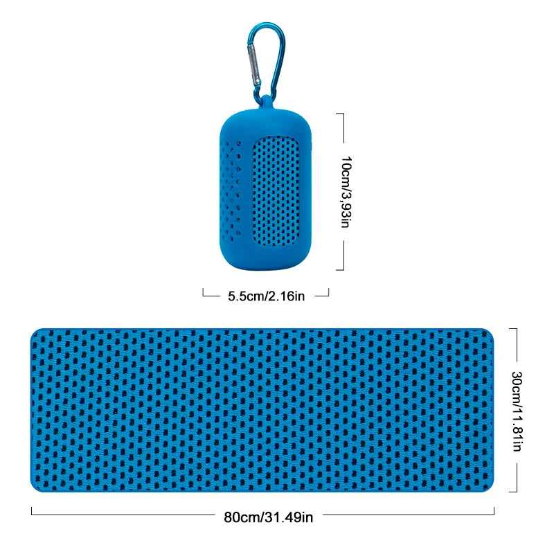 Outdoor Microfiber Quick Drying Sports Cooling Ice Towel Cold Sports Towel Fitness Cool Towel Camping