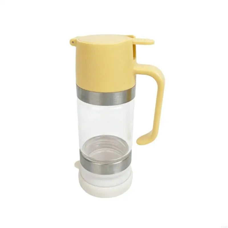 G2AB Push-Type Honeys Dispenser Large Capacity Glass Syrup Storage Jar with Handle Honeys Bottle for Kitchen and Dining Use
