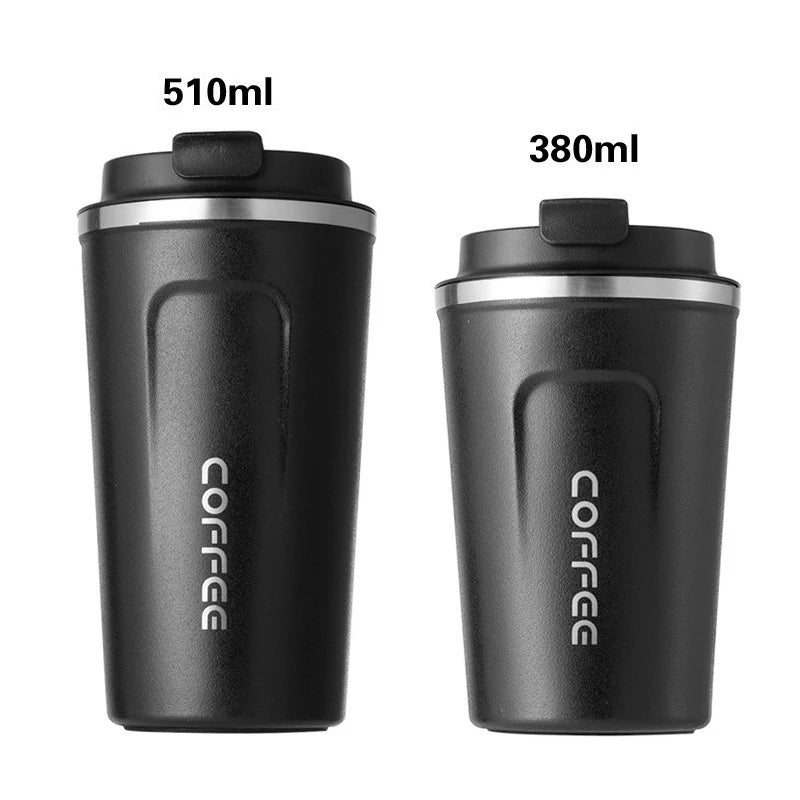 380/510ml Thermos Coffee Mug Stainless Steel Insulated Cup Temperature Display Car Portable Vacuum Bottle Insulated Water Bottle
