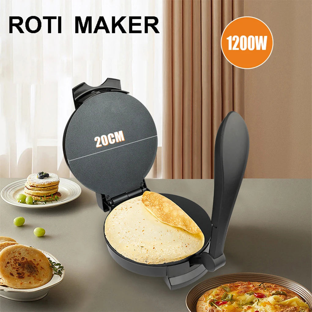 20CM Crepe Maker Griddle Electric Roti Pan Pancake Pan Non-stick Coating Kitchen Appliance Máquina Para Hacer Tortillas EU Plug