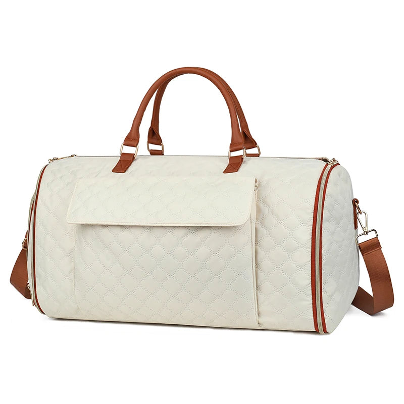 Multi-Function Convertible Polyester Suit Bag for Men Women Durable Carry-on Duffel Hanging Feature Zipper Closure for Travel