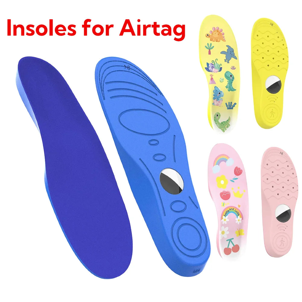 Insoles for Airtag Tracking Devise Hidden Holder Comfortable Securely Mounted Shoe Inserts Tracker Insoles for Kids and Seniors