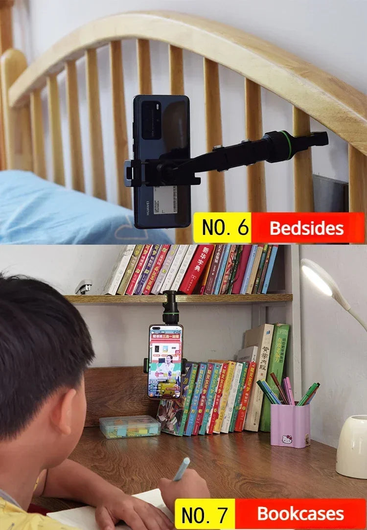 Rearview Mirror Phone Holder for Car - Multifunctional Car Phone Mount, Universal Cellphone Mount for Almost All Cell Phone &Car