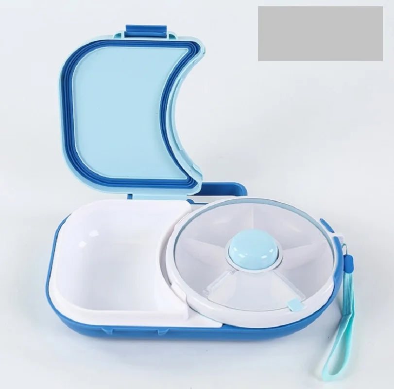Rotating Lunch Box, Portable Children's Snack Rotating Fruit Plate When Going Out
