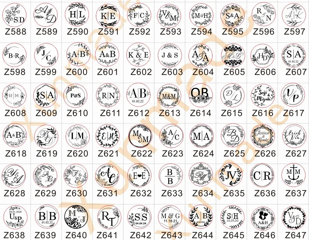 Customize Embossing Stamp Wedding Monogram Embosser Stamp,Personalized 2 initials Embosser Stamp,Wedding gift,hand held embosser