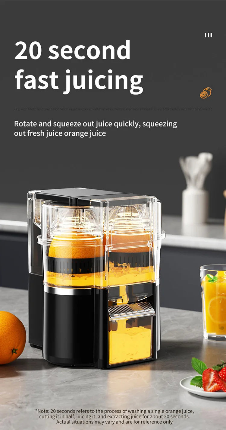DualHead Electric Orange Juicer Squeezer Citrus Juicer Machines with Power Cord Cleaning Brush for Home Kitchen
