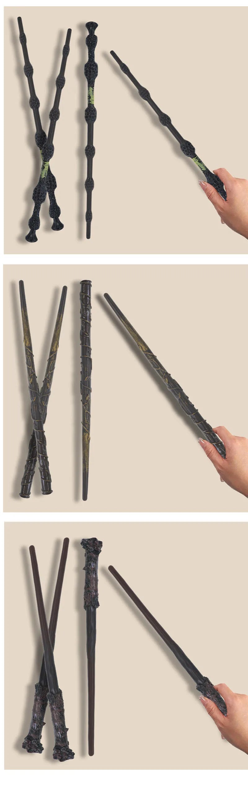 Anime Cosplay Show Metal Core Magic Wand Children Decoration Toy Accessories For Kids Bacchetta Di Plastic Magic Stick Snape