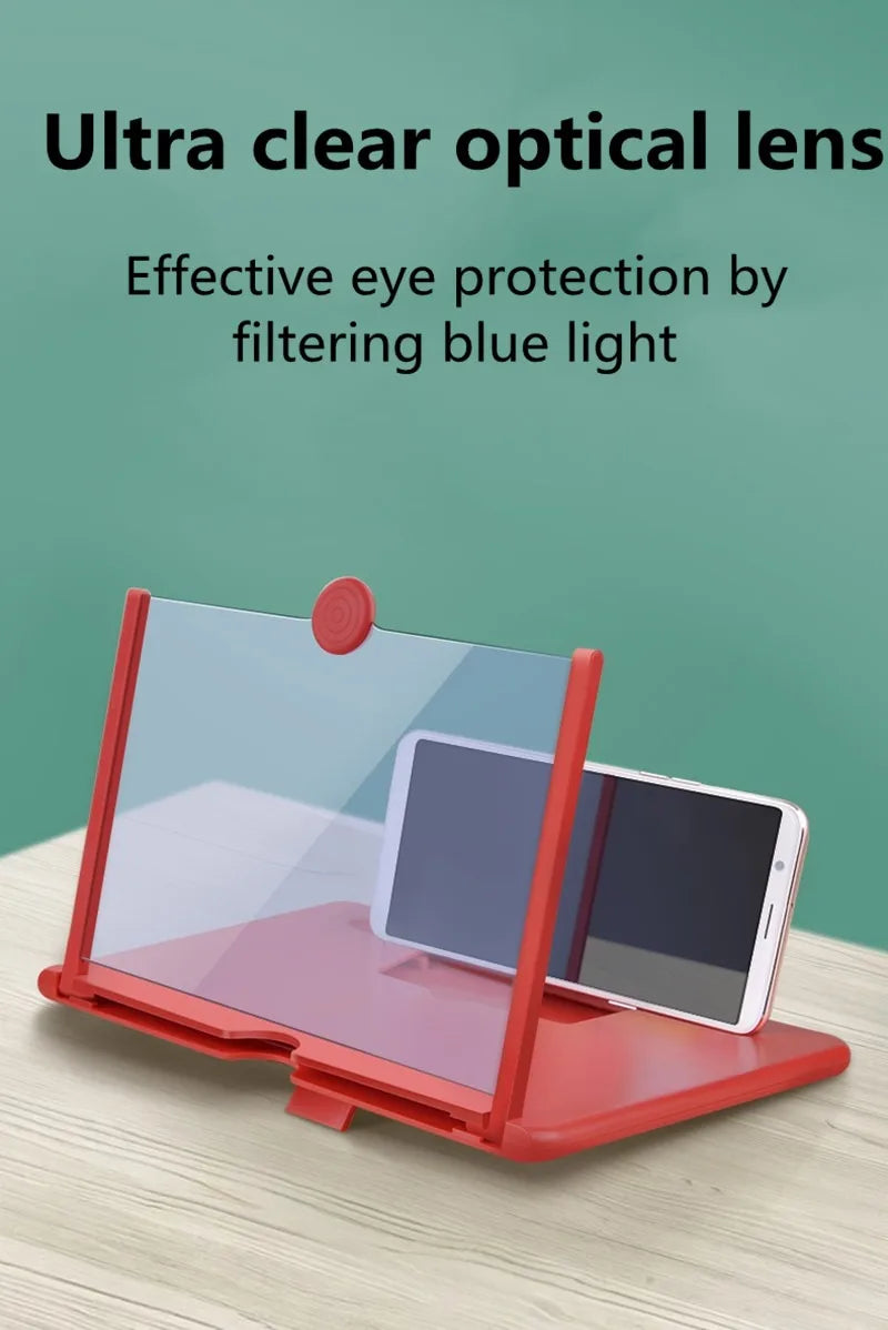 Mobile Phone Screen Amplifier 10/12 inch Multi Functional HD Amplifier HD Screen Magnifying Glass Anti Blue Light Eye Protection
