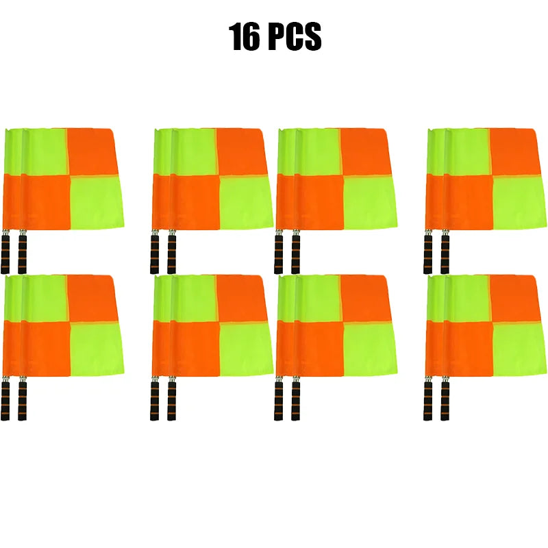 2/4/8/16Pcs World Soccer Referee Flag Fair Play Sports Match Football Linesman Europe Flags Referee Equipment