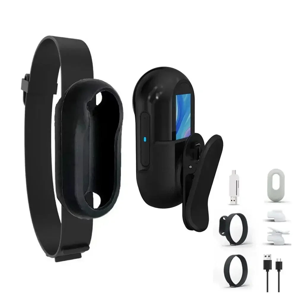 HD 1080P Wireless Collar Camera No WiFi Needed Dog Cat Pet Camera Collar Nanny Camera Video Records for Cats Dogs Birthday Gift