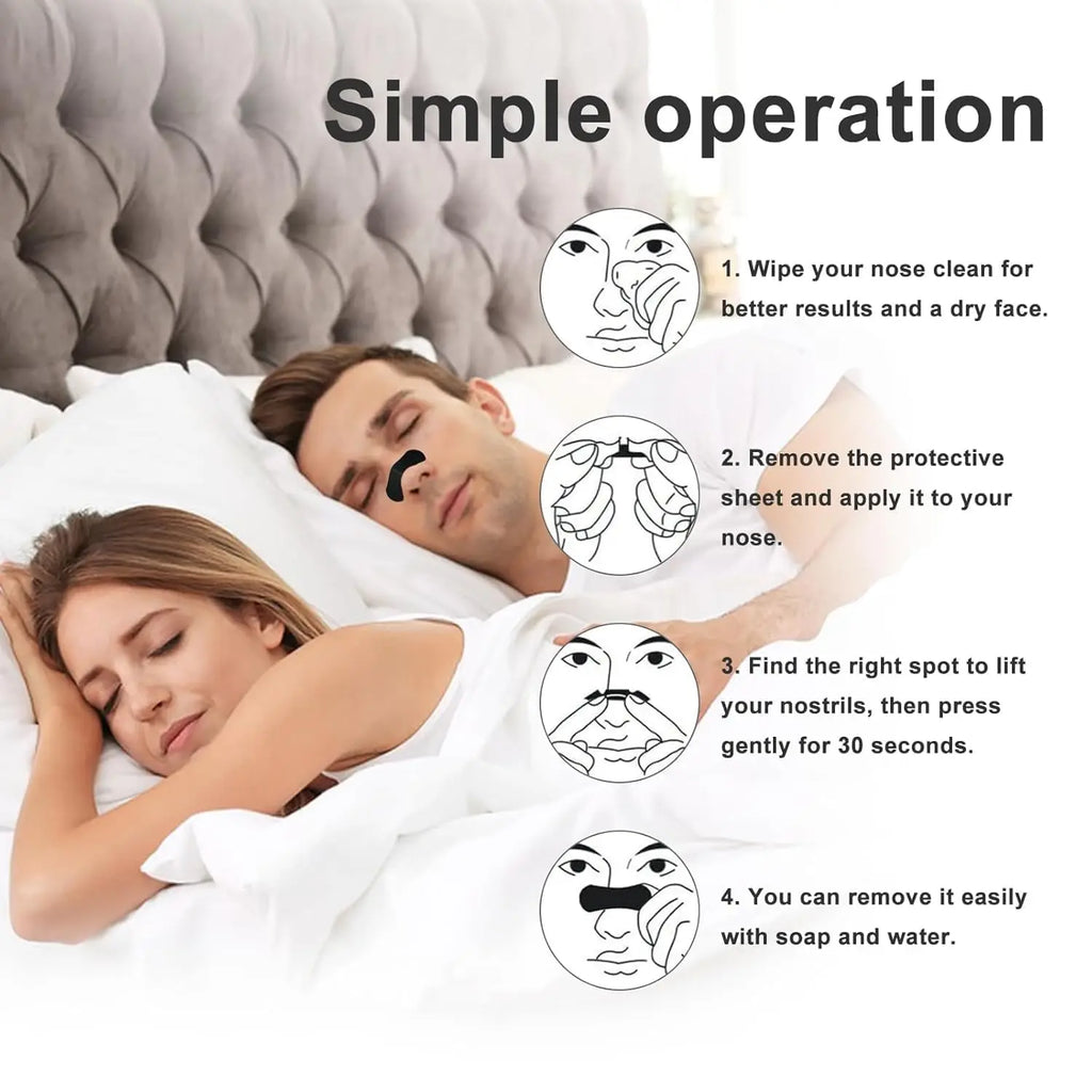 30/60/90/150 Pieces,Anti Snoring Nose Strips for Breathing Correction Physical Expansion Breathable Nasal Patch Nasal Strips