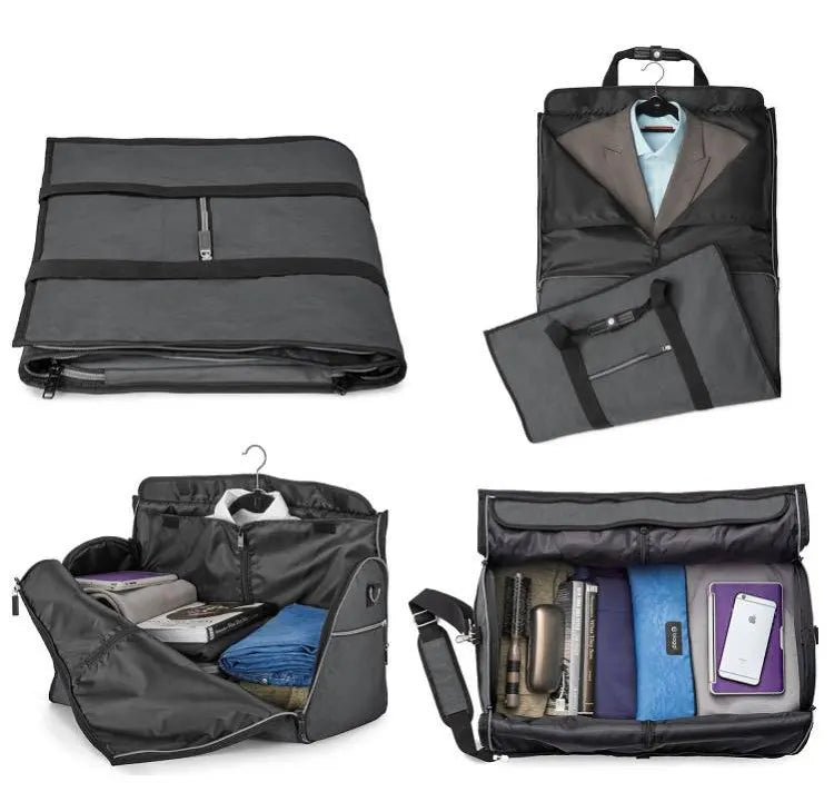 Convertible Garment Bag with Shoulder Strap Carry on  Duffel Bag for Men Women 2 in 1 Hanging Suitcase Suit Travel Bags