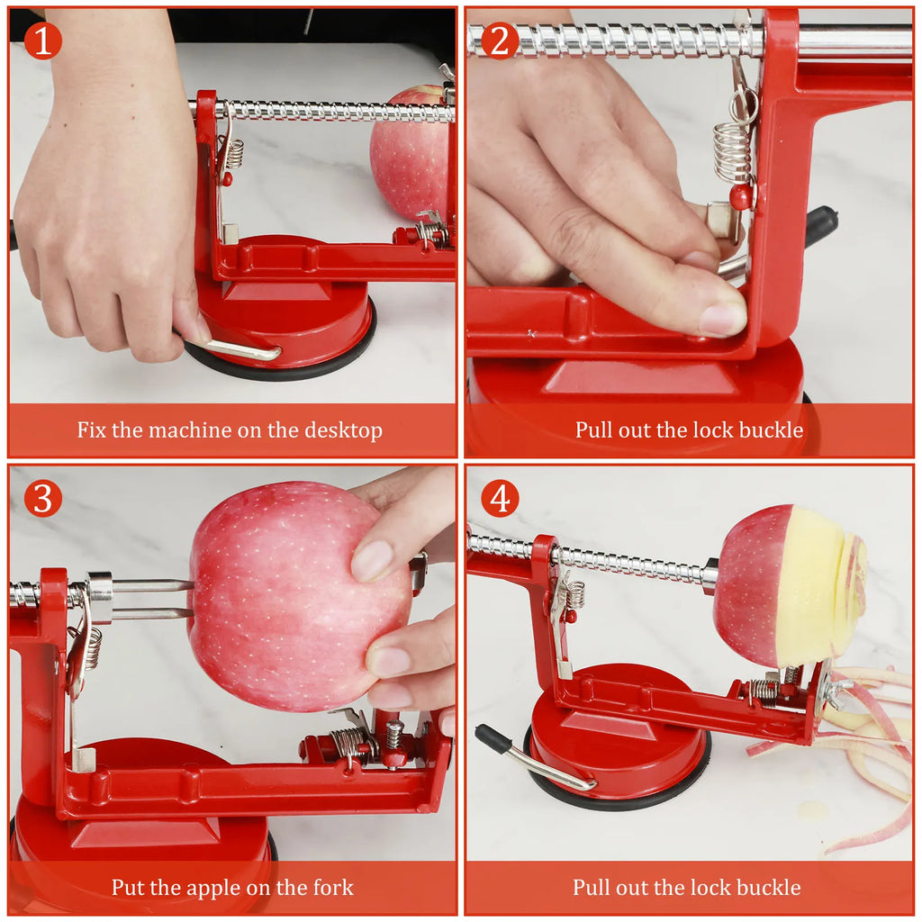 Manual Apple Peeler Multifunctional Potato Fruit Apples Peeler Stainless Steel Blades Gadgets Food Peeling for Home Kitchen Tool