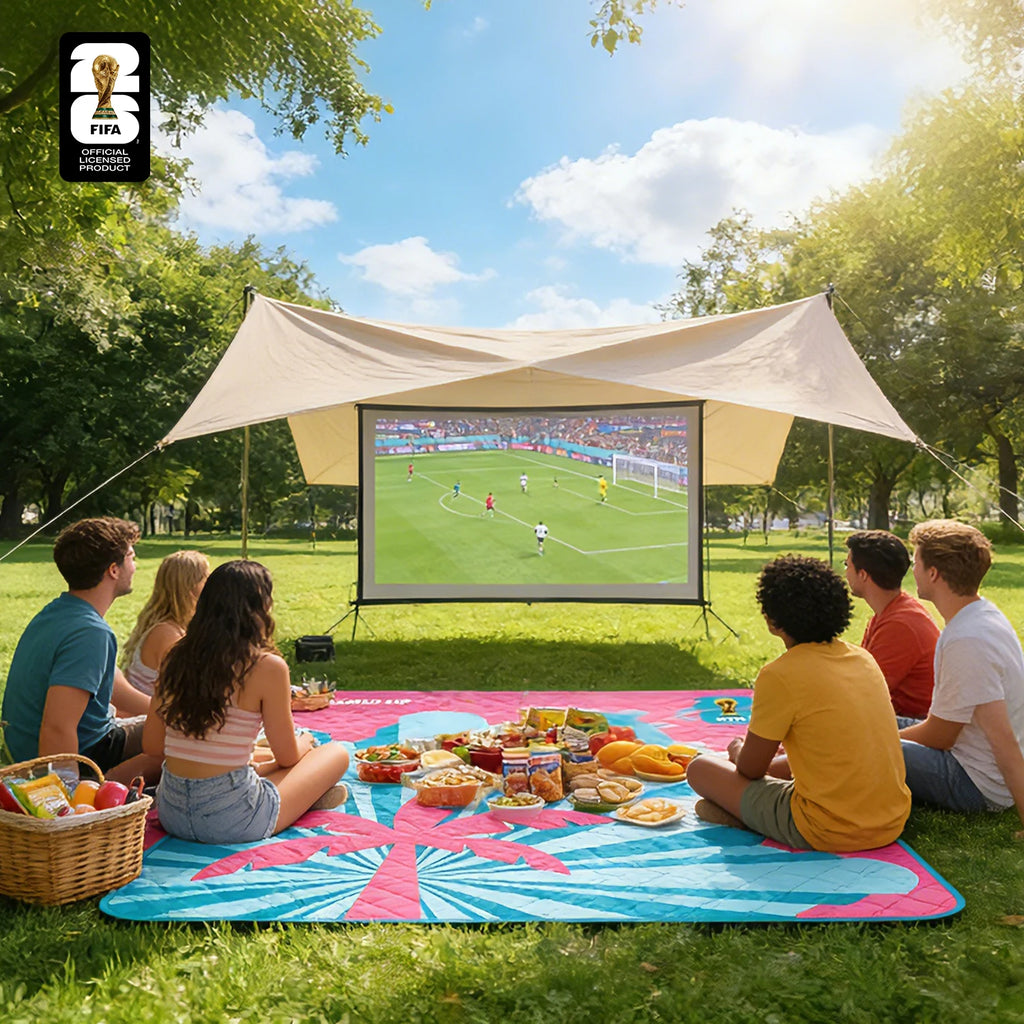 FIFA WORLD CUP 2026 Official Picnic Mat, Extra Large Foldable Outdoor Blankets FIFA Picnic Mat for Beach,Soccer Fan Camping Gift