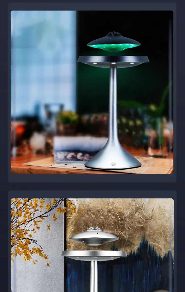 Creative Floating Bluetooth Speaker Magnetic Levitation UFO Gift for Kids 360 Degree Levitating Smart Audio Wireless 3D Surround