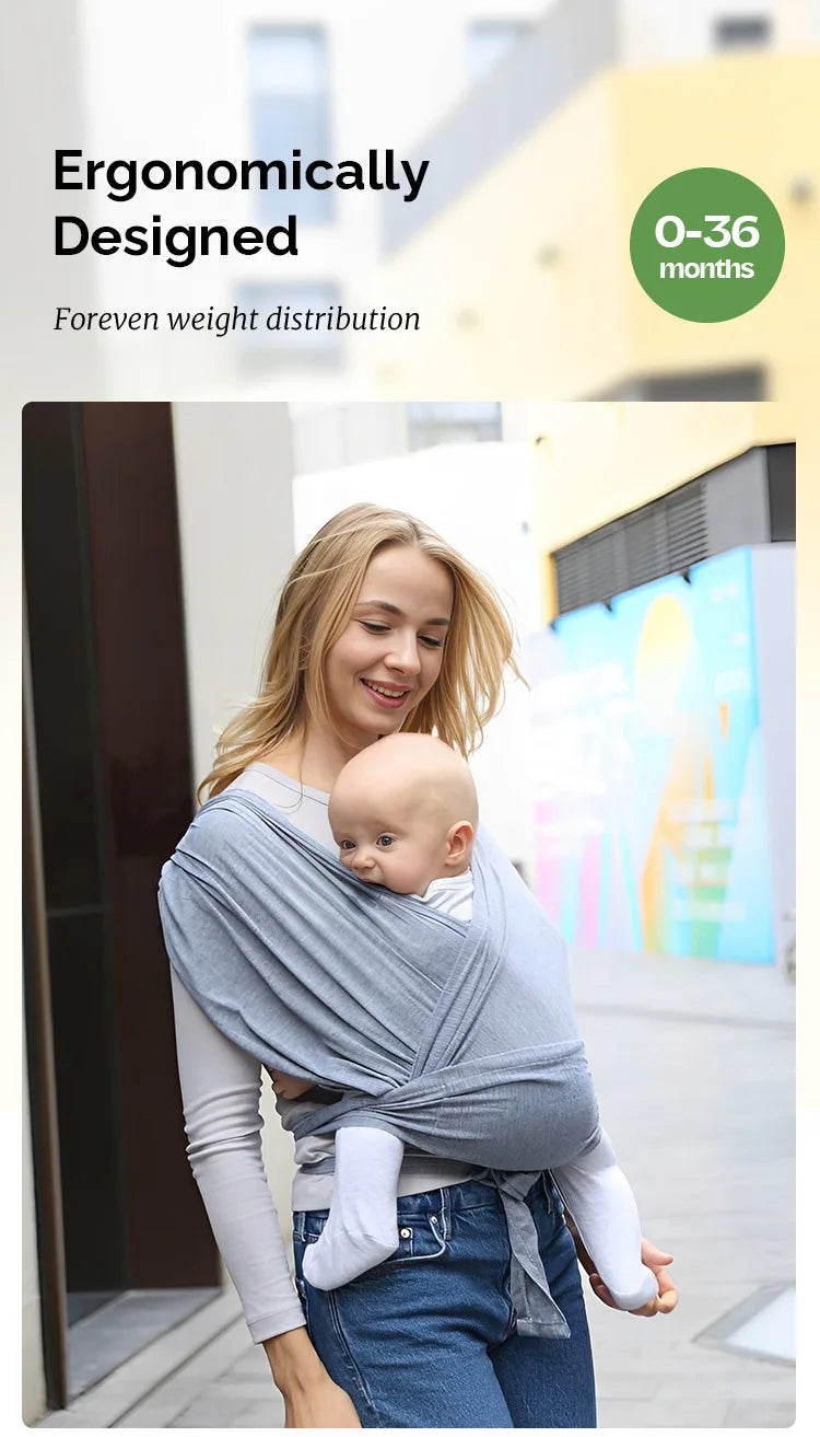 Ergonomic Baby Backpack Newborn Sling with Backpack Straps Outdoor Parenting X-shaped Support Comfortable Baby Carrier