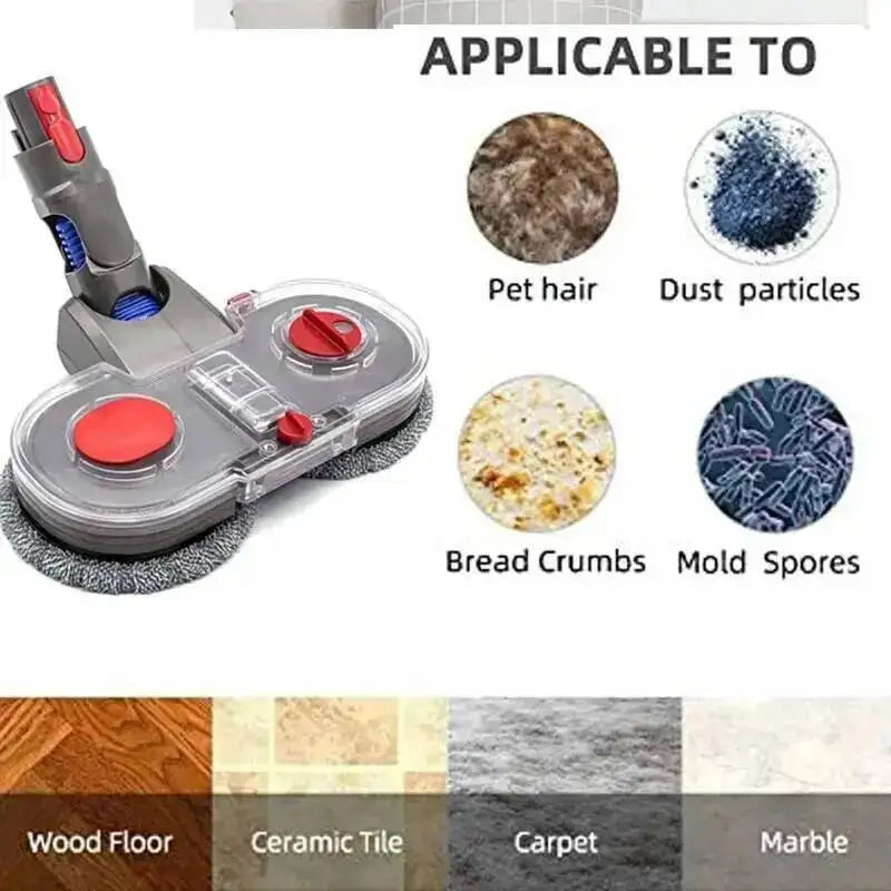 Mop Head Kit For Dyson V7 V8 V10 V11 V15 Gen5 Vacuum Cleaner Part Mop Attachment With Water Reservoir Cleaning Rag Clothes