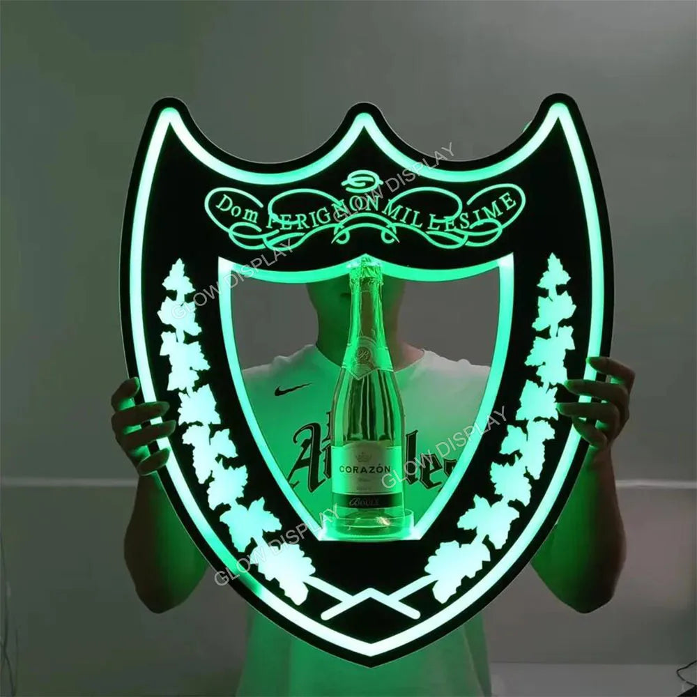 Nightclub Wine Presenter 3 Bottles Rechargeable LED Ace of Spade Glorifier Box Armand de Brignac Champagne Bottle Carrier Case