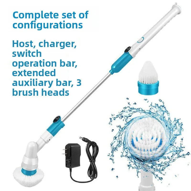 Electric Cleaning Brush Multifunctional Household Bathroom Floor Corner Gap Shower Room Glass Brush