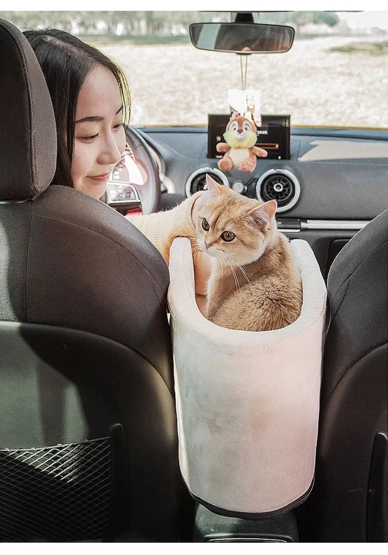 Puppy Dog Car Seat Travel Central Control Portable Pet Carrier for Small Dogs Chihuahua Teddy Cats Car Transport Dog Accessories
