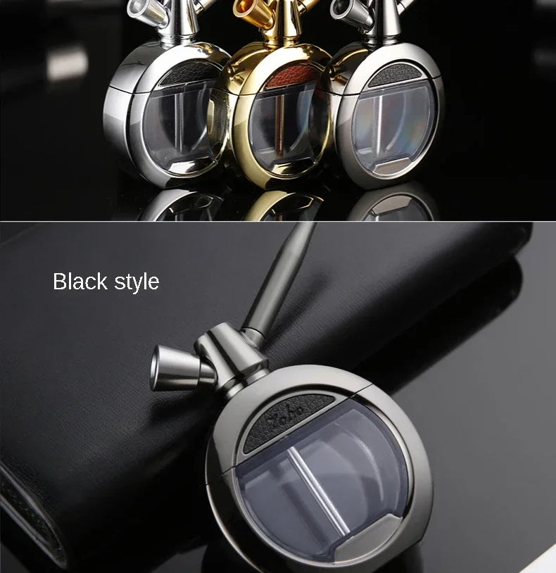 CRUSHER Dry Herb Grass Tobacco Pipes Kit Zinc Alloy Hookah Set Men and Women Use Double Filter Water Smoking Pipe Accessories