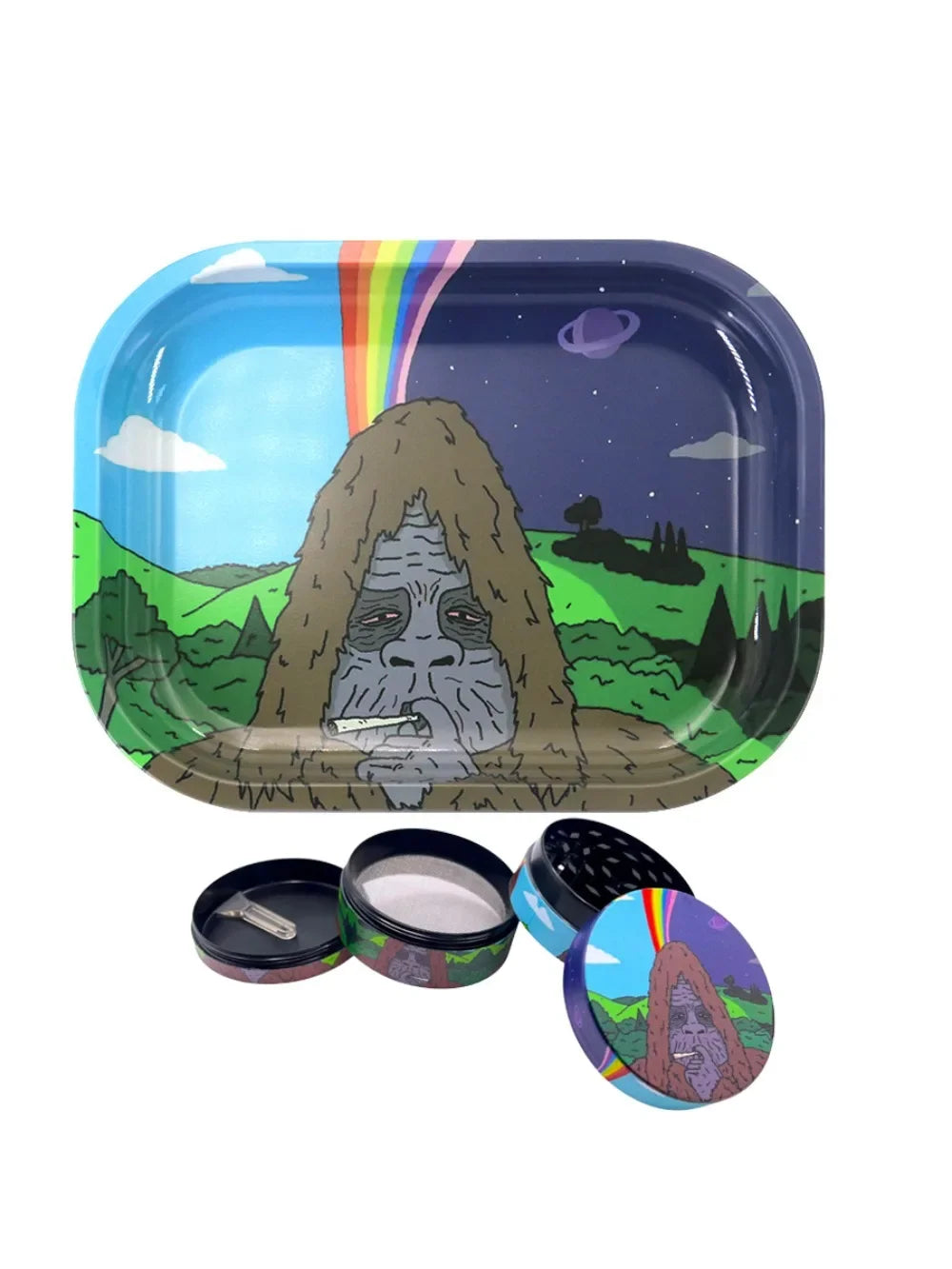 1/2 Pieces Gorrila Herb Spice Grinder Rolling Tray Gifts