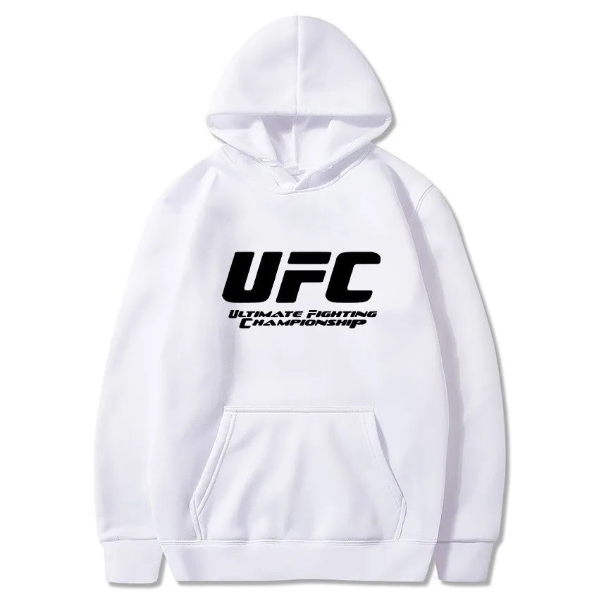 UFC unisex hooded sweatshirt autumn winter polar print casual sports hooded sweatshirt