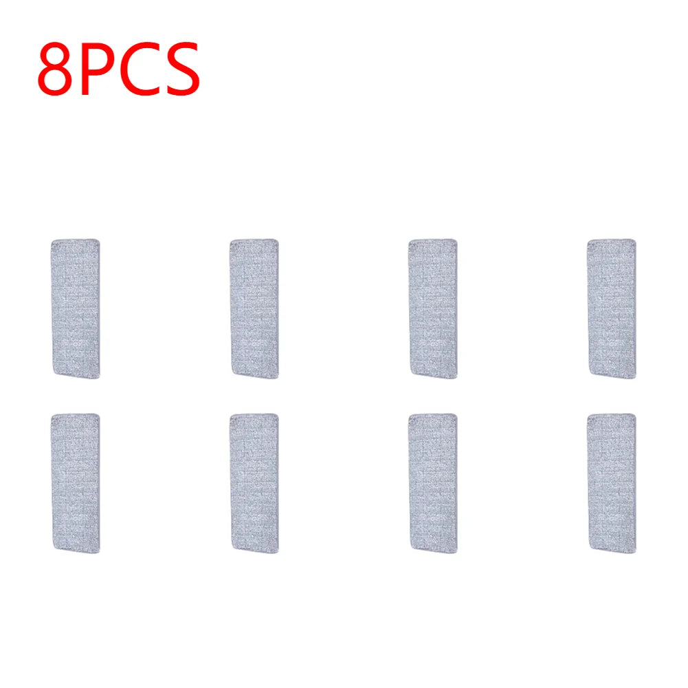 Rotating Head Household Cleaning Cloth Replacement Mop Microfiber Flexible Mop Heads Multi-function Stickable for Home Office