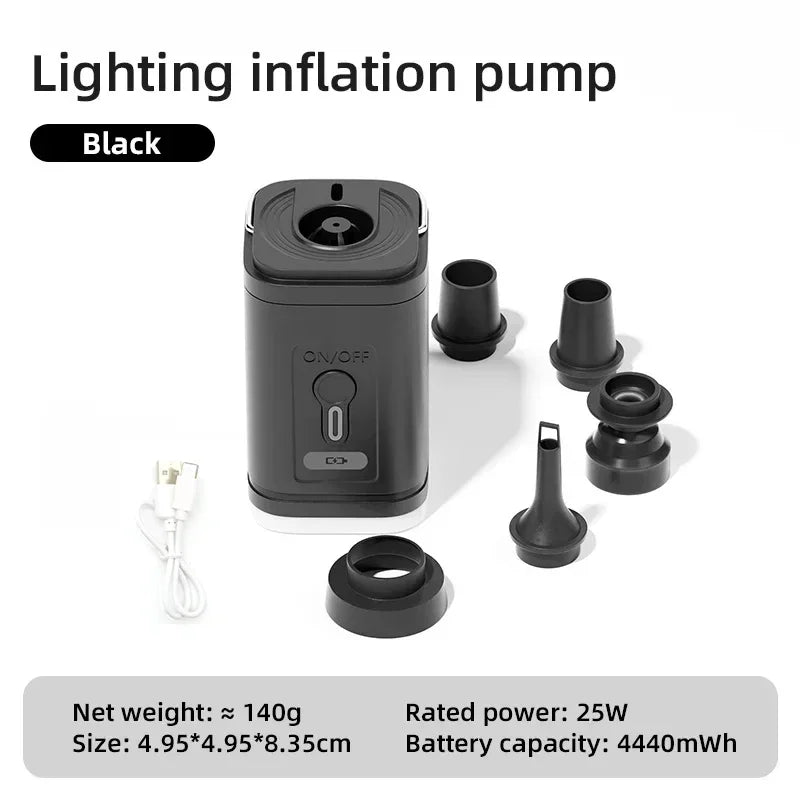 Mini Portable Vacuum Air Pump,Inflate Deflate for Pool, Air Bed,Vacuum Storage Bags-Compact Air Compressor for Home And Travel