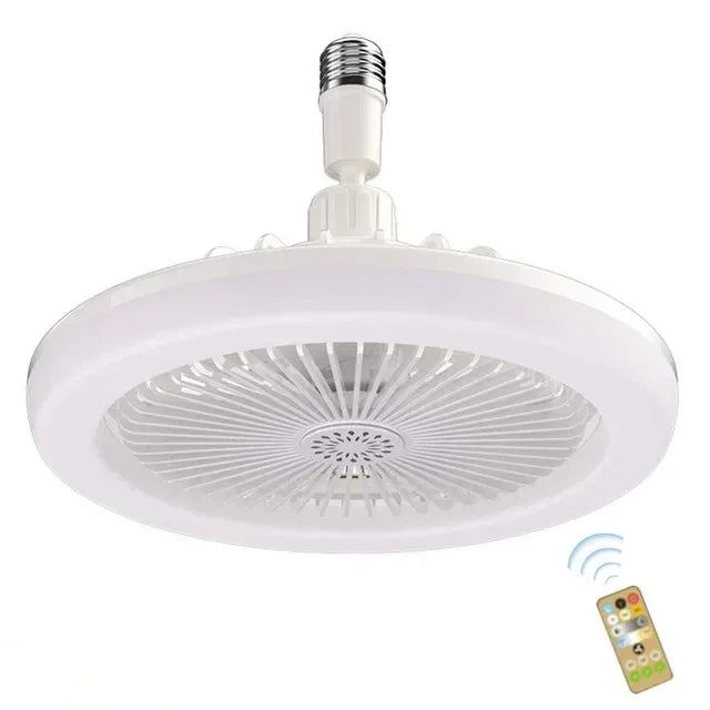 Rotatable 3in1 Ceiling Fan with Remote Control Lighting Lamp E27 Converter Base Lighting Base Bedroom Living Room ﻿Aromatherapy