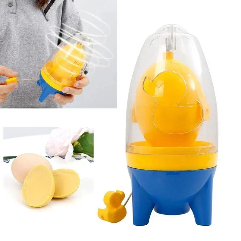 Manual Golden Egg Puller Scrambler Household White Yolk Mixer Kitchen Tool Mix Manual Scrambler Convenient Without Breaking Eggs