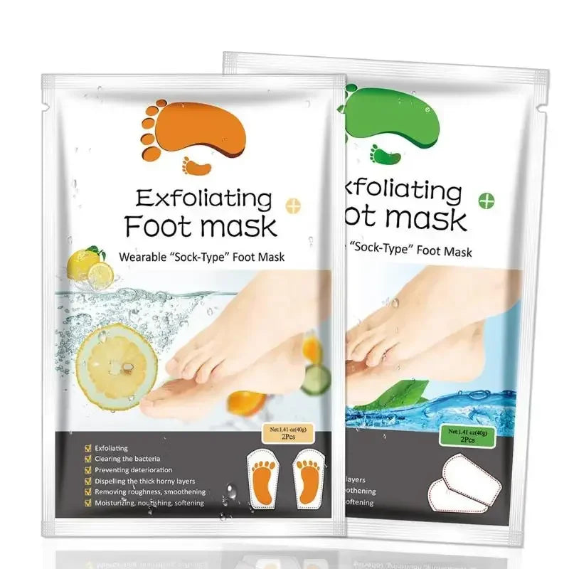 2pcs/Set Socks For Pedicure Socks For Feet Peeling Foot Mask Health Care Skin Care Feet Dead Skin Removal Exfoliating Foot Mask