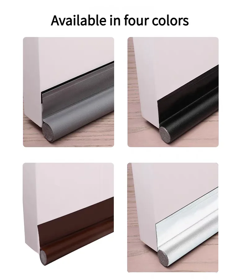 Door bottom sealing strip, windproof, noise-reducing, dust-proof, bedroom gap waterproof, insect-proof and soundproof strip