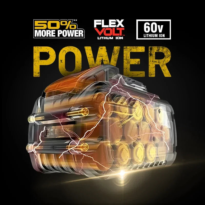 Original DEWALT Battery 60V 9.0AH, Rechargeable Lithium-ion Battery, DEWALT，DCB609，DCB118， Fast Charging, DEWALT Tool Battery,