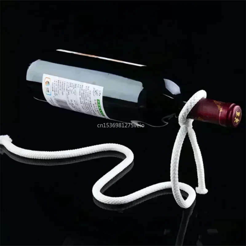 Magical Suspension iron Chain Wine Racks One Bottle Wine Display Racks Stand Holder Kitchen Dining room cellar Bar Decoration