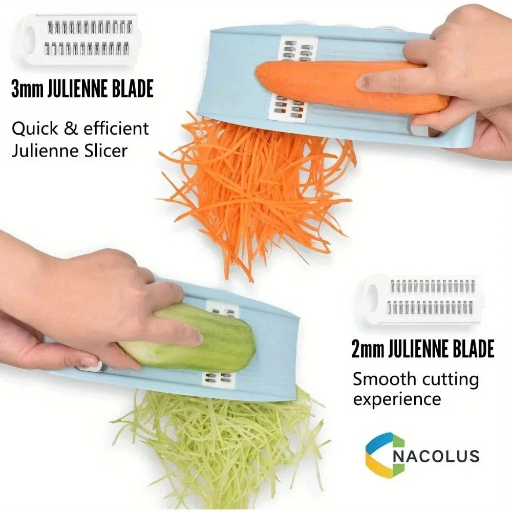 5 in 1 Multi-Functional Vegetable Chopper Onion Chopper Food Chopper Kitchen Mandoline Slicer Veggie Dicer Cutter