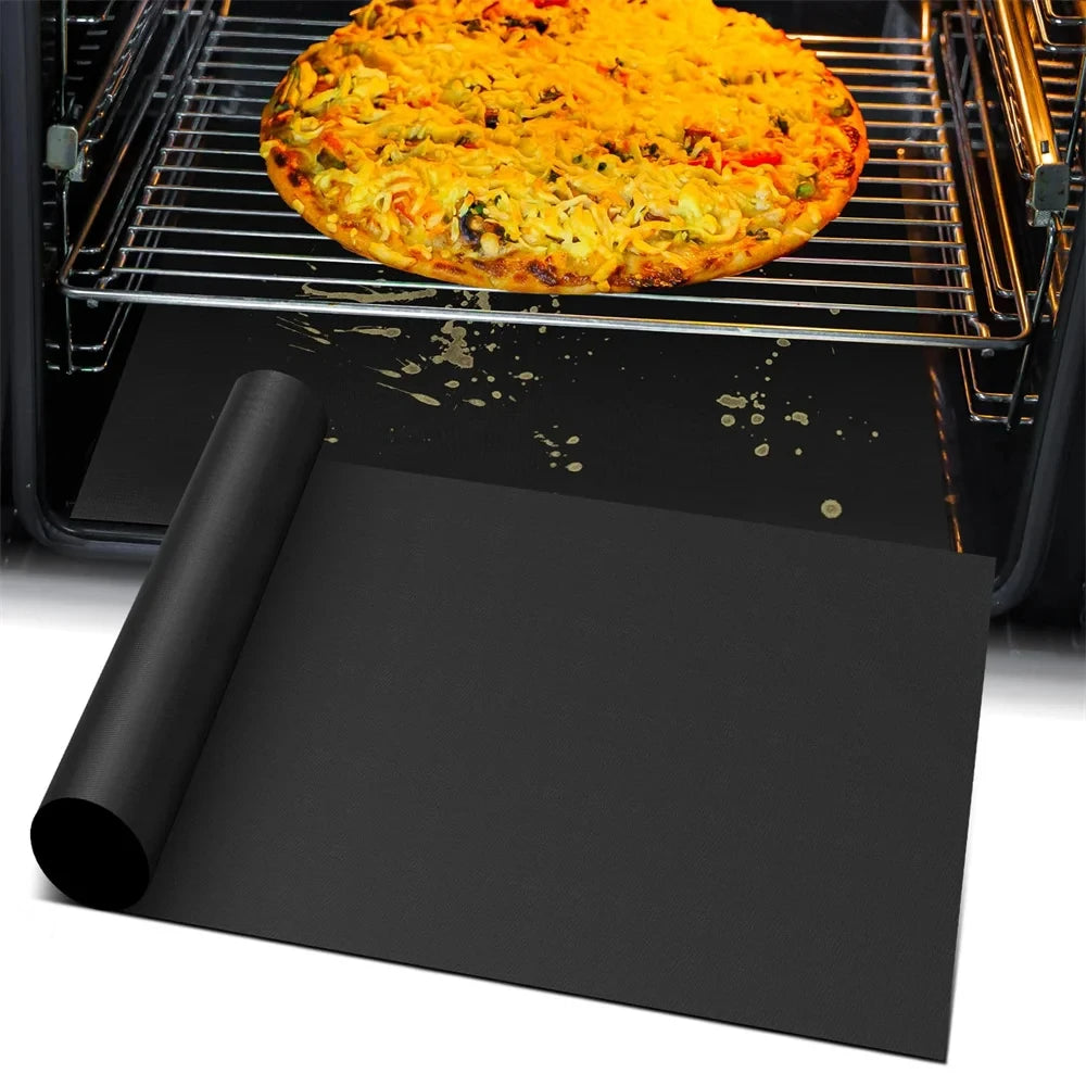 BBQ Mats Oven Bottom Liners Reusable Non-stick Baking Mats Outdoor Party Protective Mats Kitchen Tools Heat Resistant Grill Mats