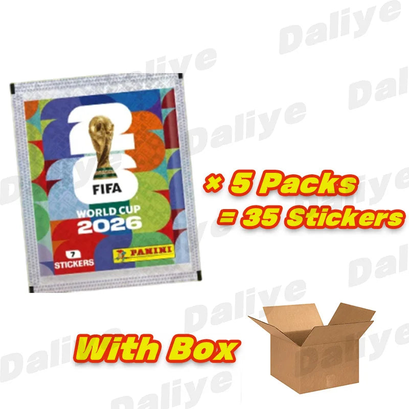 In Stock Football Cards 2026 Panini FIFA World Cup Sticker Pack Panini Soccer Card Panini Cards Soccer Set Collection Gift
