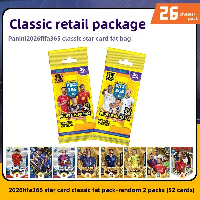 2026 Panini FIFA 365 Adrenalyn XL - Top Clubs Teams Players Collectible Trading Card Gift
